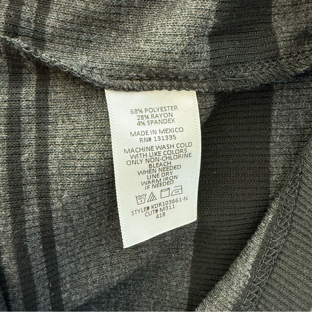 Socialite Nordstrom Black Gray Striped Mini Dress M - Picture 15 of 17